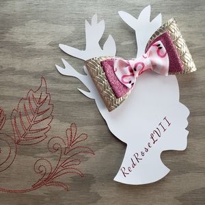 Girl's  Flamingo 4 inch clip bow